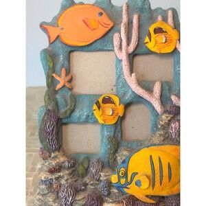 Fish Display Design Accents | Tropical Ocean Reef Fish 3d Resin Picture Frame Multi Photo ...